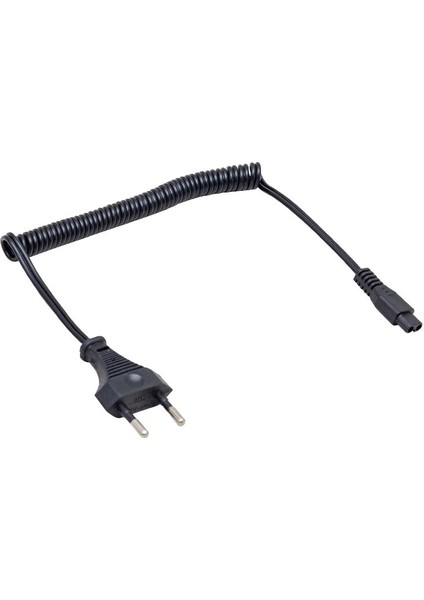 220 Volt Ac Cereyan Power Kablo Spiral Model (Tıraş Makineleri ve Işıldaklar Için)