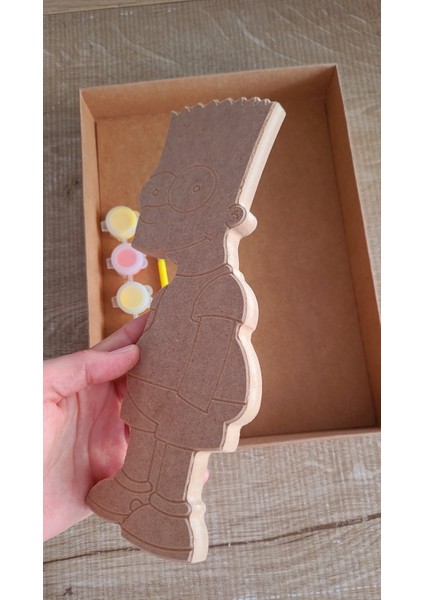 Boyobox Bart Simpsons Ahşap Boyama Kiti