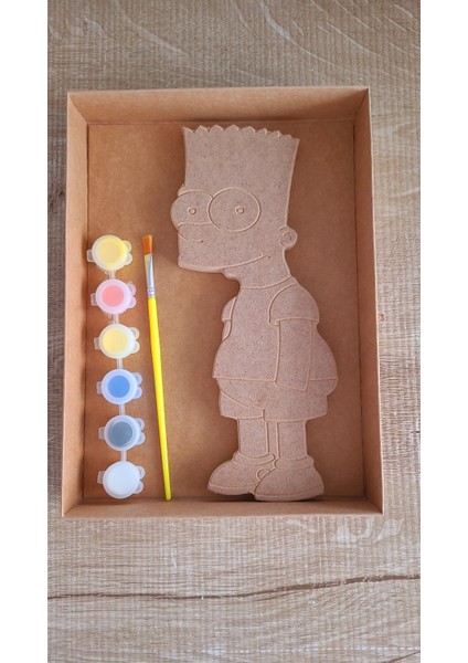 Boyobox Bart Simpsons Ahşap Boyama Kiti