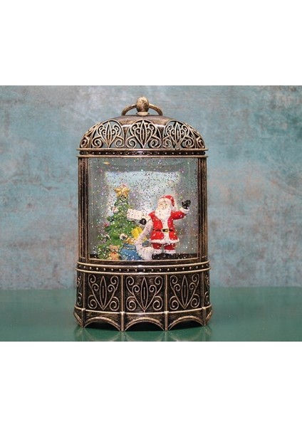 Yılbaşı Temalı Işıklı Müzikli Kar Küresi Model 4