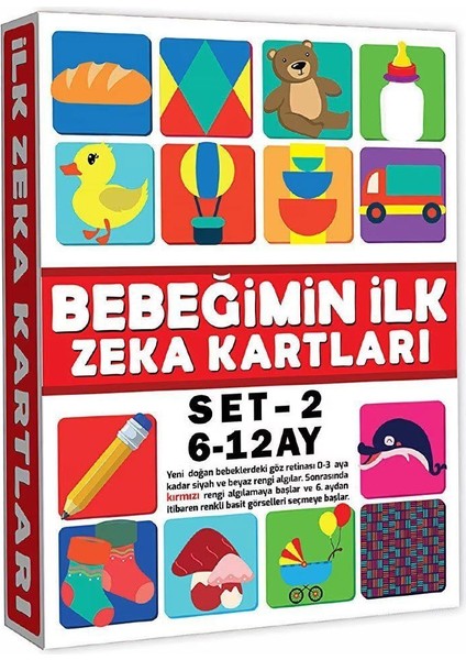 2205 Eğitici Kartlar 6-12 Ay Zeka Kartları