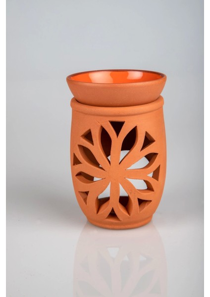 Lotus Çiçeği El Yapımı Çömlek Buhurdanlık Tütsülük (336336)