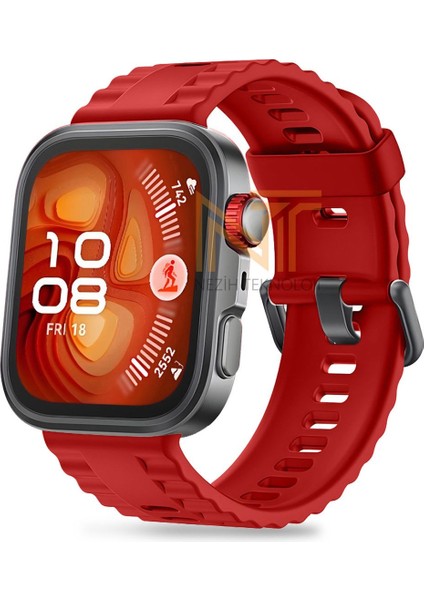 Huawei Watch Fit 4 Pro / Fit 4 / Fit 3 Uyumlu Siyah Tokalı Lansman Silikon Kordon