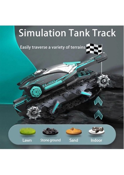 2.4ghz Uzaktan Kumandalı Şarjlı 4WD Paletli Su Bombası Atan Rc Savaş Tankı fırsatları