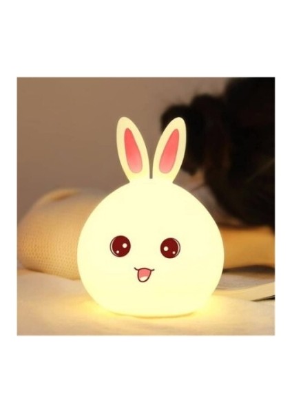 Sevimli Tavşan Tasarımlı Gece Lambası