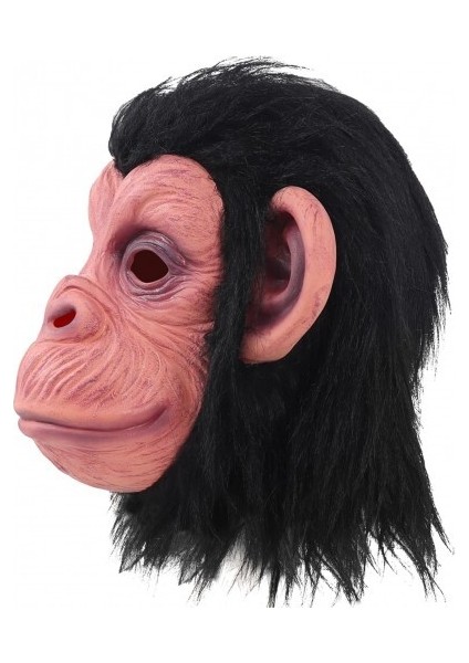 Siyah Saçlı Lateks Şempanze Maskesi indirimleri