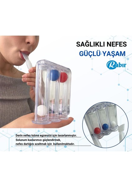 Solunum Egzersiz Cihazı, 3 Toplu Nefes Güçlendirme Aracı, Sağlık ve Fitness için fırsatları