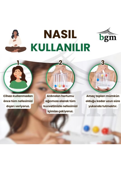 Yüksek Kaliteli Solunum Egzersiz Cihazı, Nefes Gücünü Artıran Pratik Aparat fiyatları