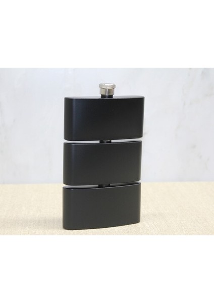 3 Katlı Paslanmaz Çelik Matara Siyah Renk