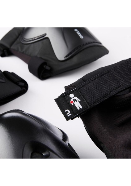 Çocuk Paten / Kaykay / Scooter 3x2 Destek Seti - Siyah - Play