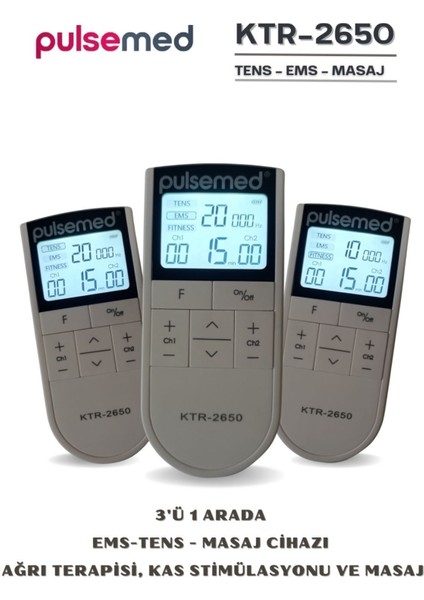 Şarjlı Elektronik Terapi Cihazı Tens + Ems + Masaj Funk fırsatları