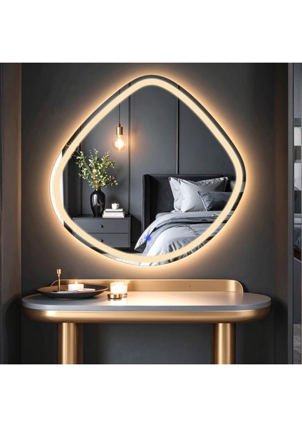Arelu Günışığı Led'li Lazer Kumlamalı Lavabo & Banyo Aynası (Dokunmatik Sensörlü) modelleri