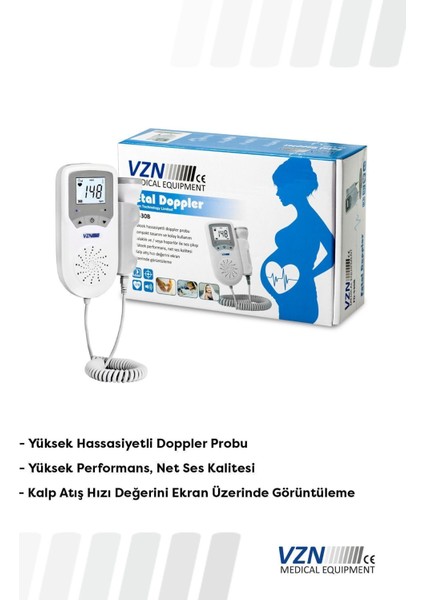 Yüksek Kalitede Bebek Kalp Atış Dinleyici, Güvenli ve Taşınabilir, Çin Menşei