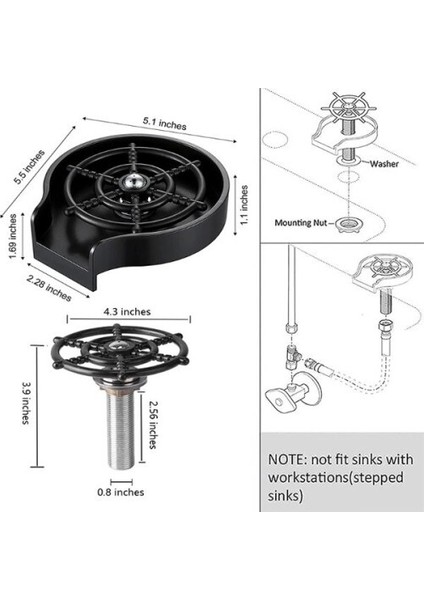 Yüksek Basınçlı Otomatik Bardak Yıkama Aparatı modelleri