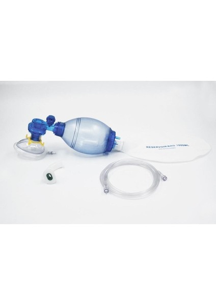 Tek kullanımlık pediatrik PVC ambu seti, güvenli ve pratik solunum cihazı, TR menşei