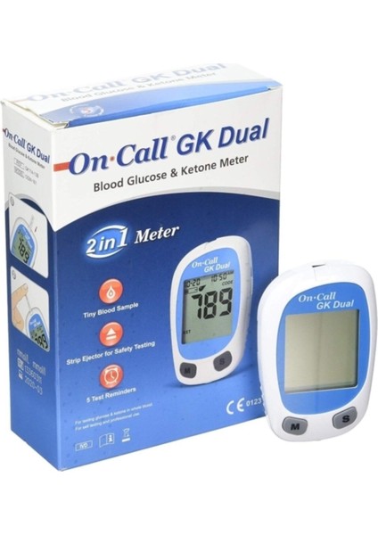 Keton ve şeker ölçüm seti, 25 keton ve 50 şeker şeridi ile sağlıklı takip sağlar fiyatları