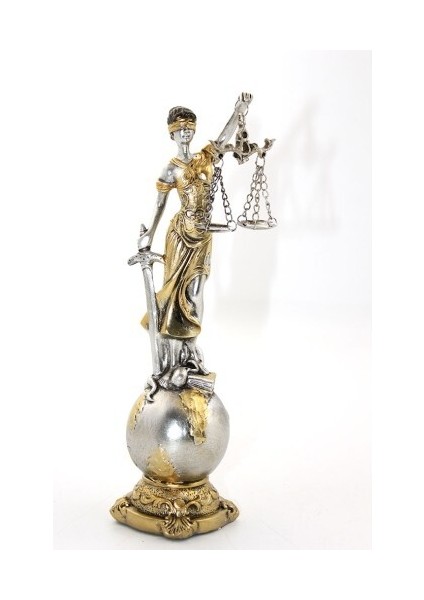 Polyester Adalet Figürü