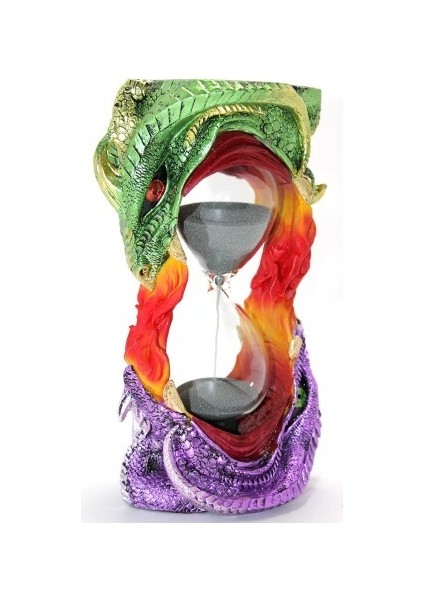 Polyester Dragon Tasarımlı Kum Saati Model 1