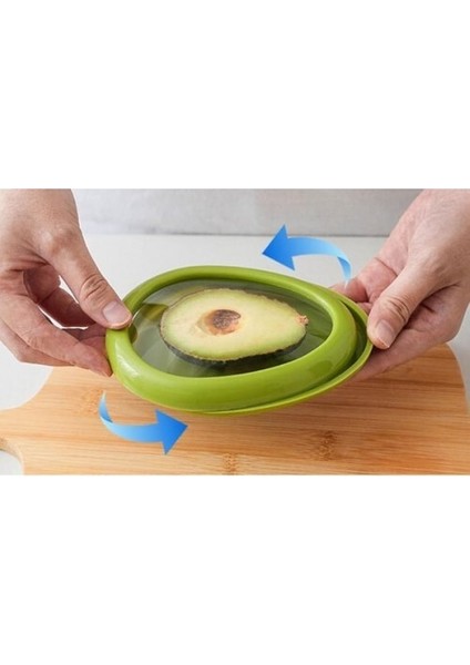 Avokado Şeklinde Esnek Yiyecek Saklama Kutuları fırsatları