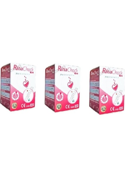 Rina Chek Şeker Ölçüm Çubuğu 3 Kutu - Güvenilir ve Pratik Kullanım İçin