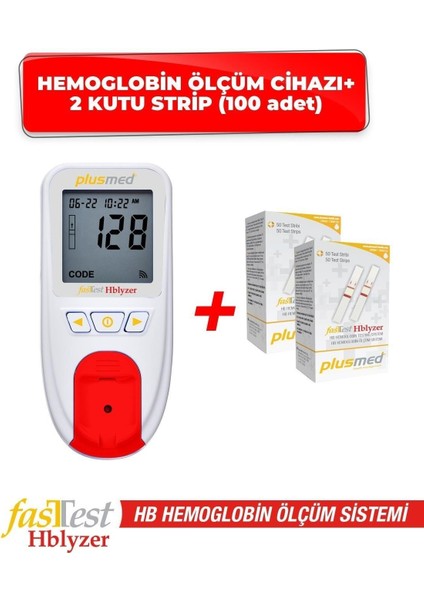 Hemoglobin Ölçüm Cihazı ve 2 Kutu Çubuk ile Güvenli Takip