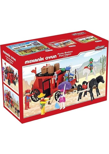 04 002 Mini Mekanik Seri 2 Posta Arabası -Pilsan Oyuncak