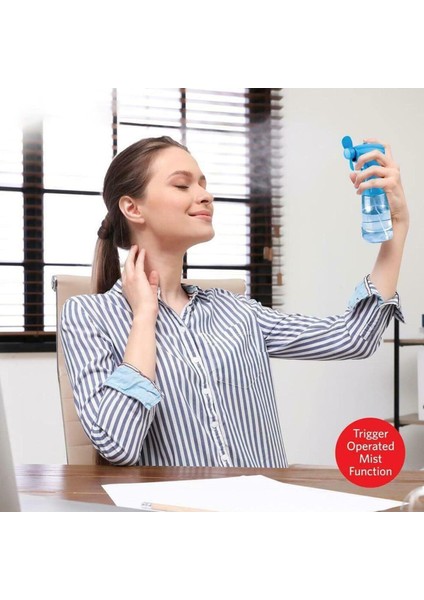 Mini Su Fanı, Serinletici, Pilli, Yüz Soğutma, 350 ml Su Tankı, Taşınabilir