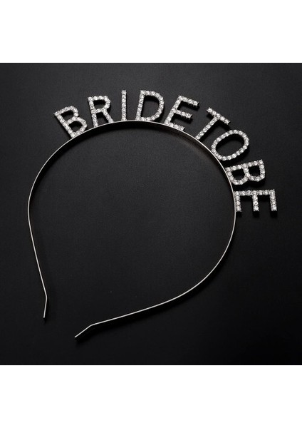 Gümüş Kaplama Kristal Taşlı Bride To Be Gelin Tacı fiyatları