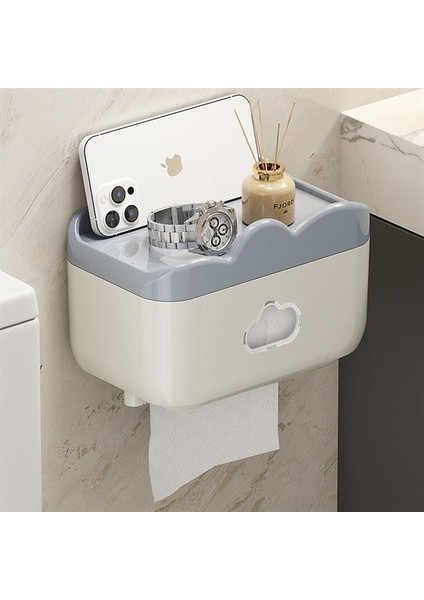 Sunup SN-27111 Tuvalet Kağıdı Kutusu Despenseri Kapalı Tuvalet Kağıtlığı Kutusu