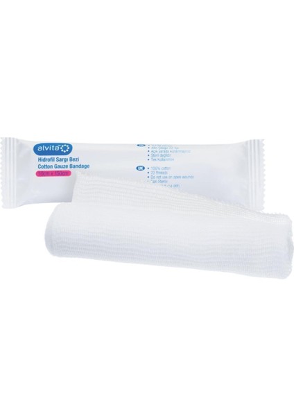 Yumuşak ve hafif sargı bezi 10×150 cm, konforlu kullanım sağlar