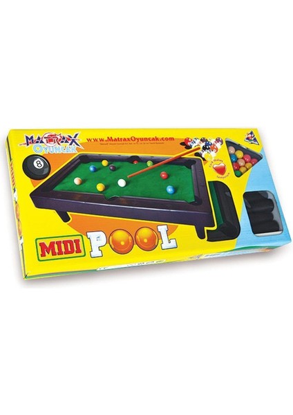 040 Midi Pool Ort.boy Bilardo Oyunu