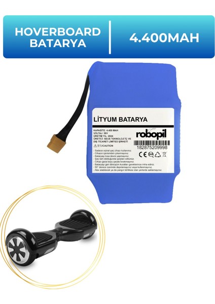 Hoverboard Batarya 36V 4.400MAH (Orjinal Kapasite) Hoverboard Bataryası