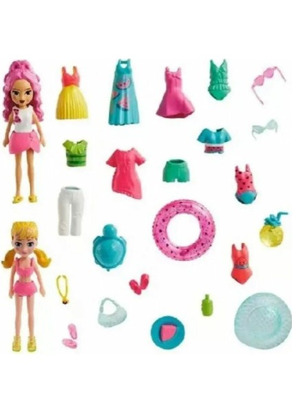 HNF51 Polly Pocket ve Arkadaşları Farklı Moda Aksesuarları Oyun Setleri fiyatları