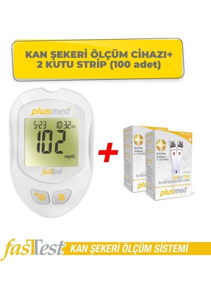 Fasttest Ölçüm Cihazı ve 2 Kutu Strip