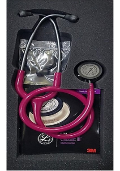 Fuşya renkli klasik steteskop, yüksek kalite ve güvenilirlik ile mükemmel seçim