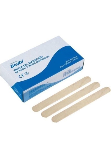 Tahta Dil Basacağı 100 Adet Ağda Cubuğu, doğal ve hijyenik temizlik sağlar