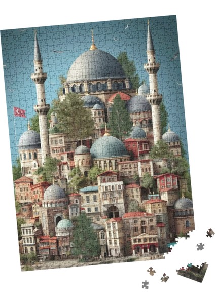 1000 Parça Puzzle Şehir Manzarası Minyon
