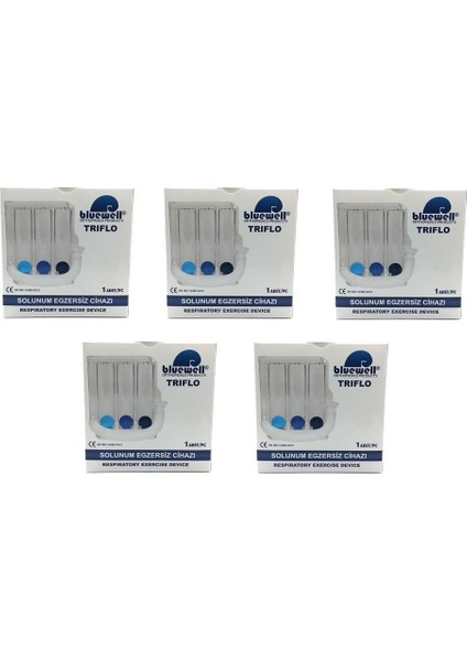 Solunum Egzersiz Cihazı Triflo 3 Top 5 Adet, Sağlık ve Spor Amaçlı, TR Menşei