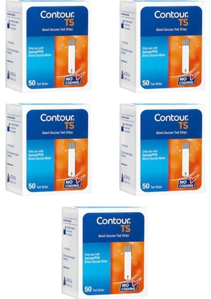 Contour Ts Şeker Ölçüm Strip 5 Kutu 250 Adet