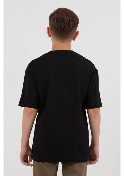 Ayıcık Baskılı Bisiklet Yaka Erkek Çocuk Tişört indirimleri