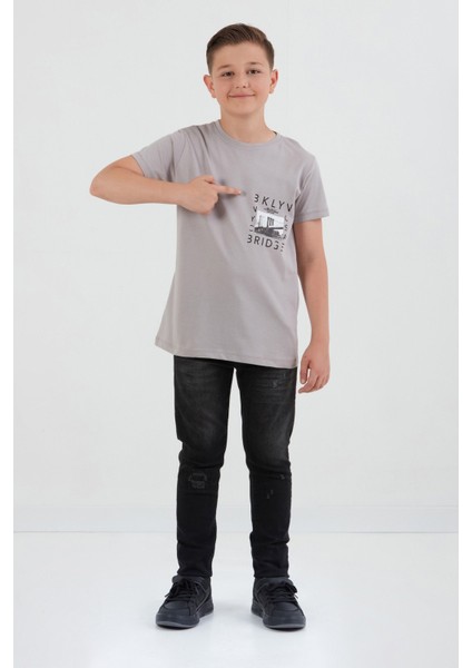 %100 Pamuk Baskılı Erkek Çocuk Tişört indirimleri