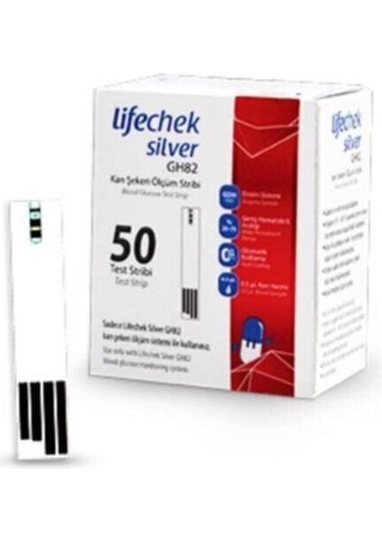 Silver GH82 Kan Ölçüm Stribi - 50 Adet, Güvenilir ve Kolay Kullanım