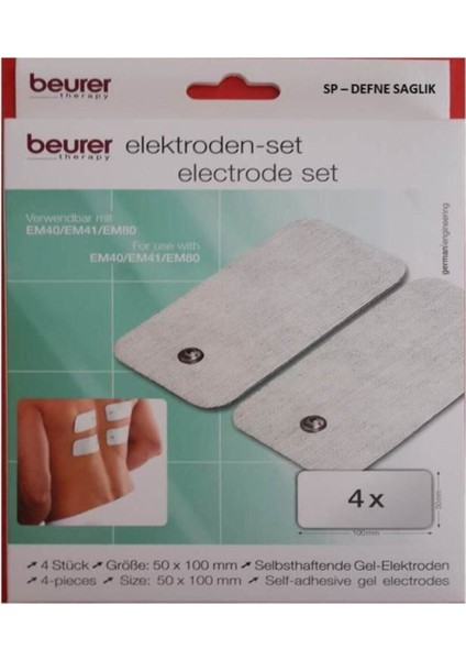 4'lü Elektrod Seti EM41, EM49, EM80, Tens Cihazı Aksesuarları fiyatları