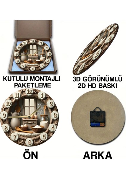 Sessiz yuvarlak ahşap duvar saati, doğal stil, 33x33 cm, beyaz renk, kuvars hareketli indirimleri