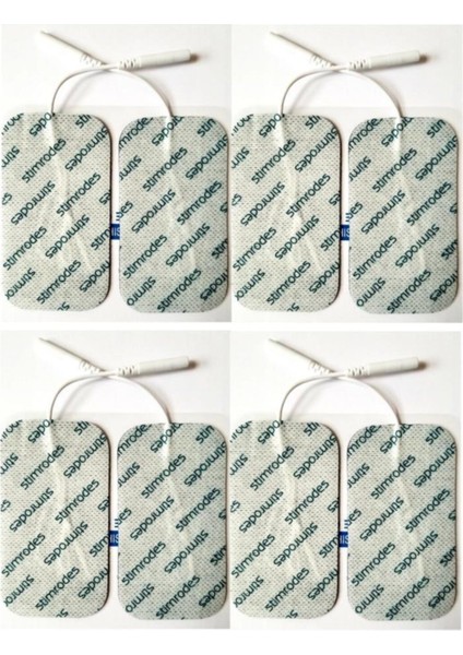 Tens Cihazı Pedi 5x9 cm, 8'li, Çin Menşei, Sağlıklı Elektronik Destek
