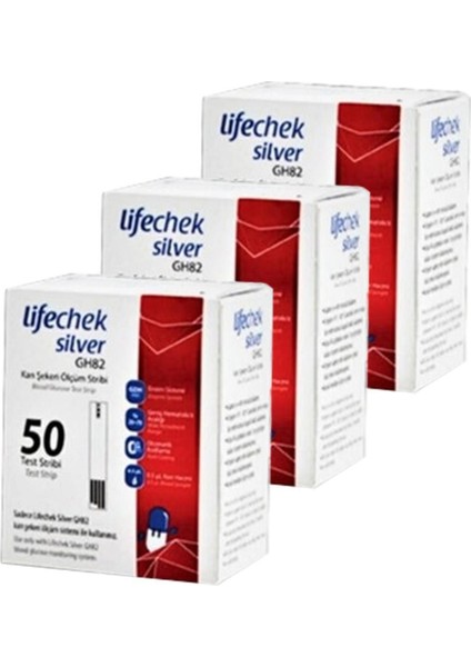 Sağlıklı Ölçüm Stribi 50 Adet, Güvenilir ve Hızlı Sonuçlar, 3 Paket