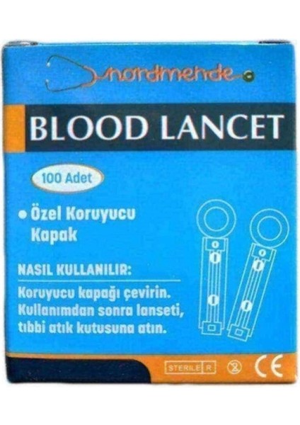 Lanset Iğne 100 Lü, KZ Menşei, Kaliteli ve Güvenilir Tıbbi Malzeme