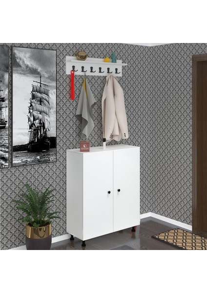 Kenzlife Portmanto Ayakkabılık ve Askılık Edik6 Byzbyz 98*080*32 Yirmidört Çift Ayakkabı Kapasitesi