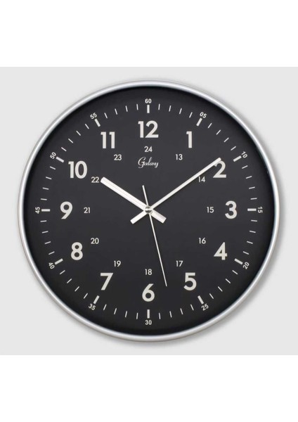 Çok Renkli Akınlık 30 cm Duvar Saati, Klasik Stil, Şık ve Modern Tasarım