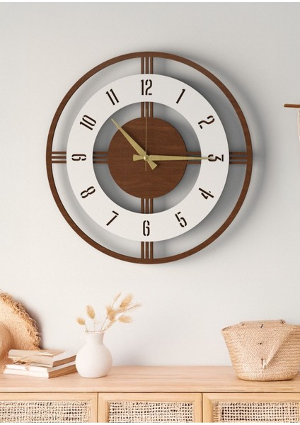 Modern ahşap duvar saati, büyük boy, şık tasarım, ev ve ofis dekoru, 48cm indirimleri